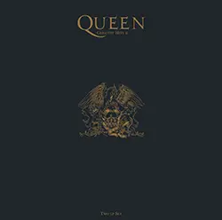 Portada del vinilo Queen Greatest Hits 2, edición en LP con los éxitos inolvidables de los años 80