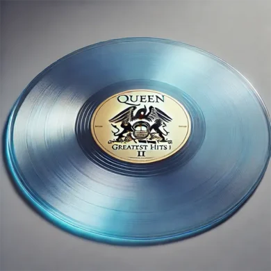 Disco de vinilo azul translúcido de Queen Greatest Hits II