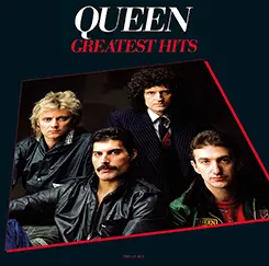 Portada del vinilo Queen Greatest Hits, edición clásica en formato LP para fans y coleccionistas